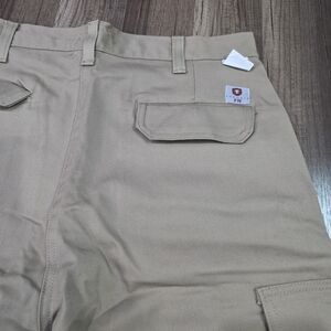 Tyndale Ultra Soft Khaki Durable Flame Resistant Utility Cargo Work Pants.34